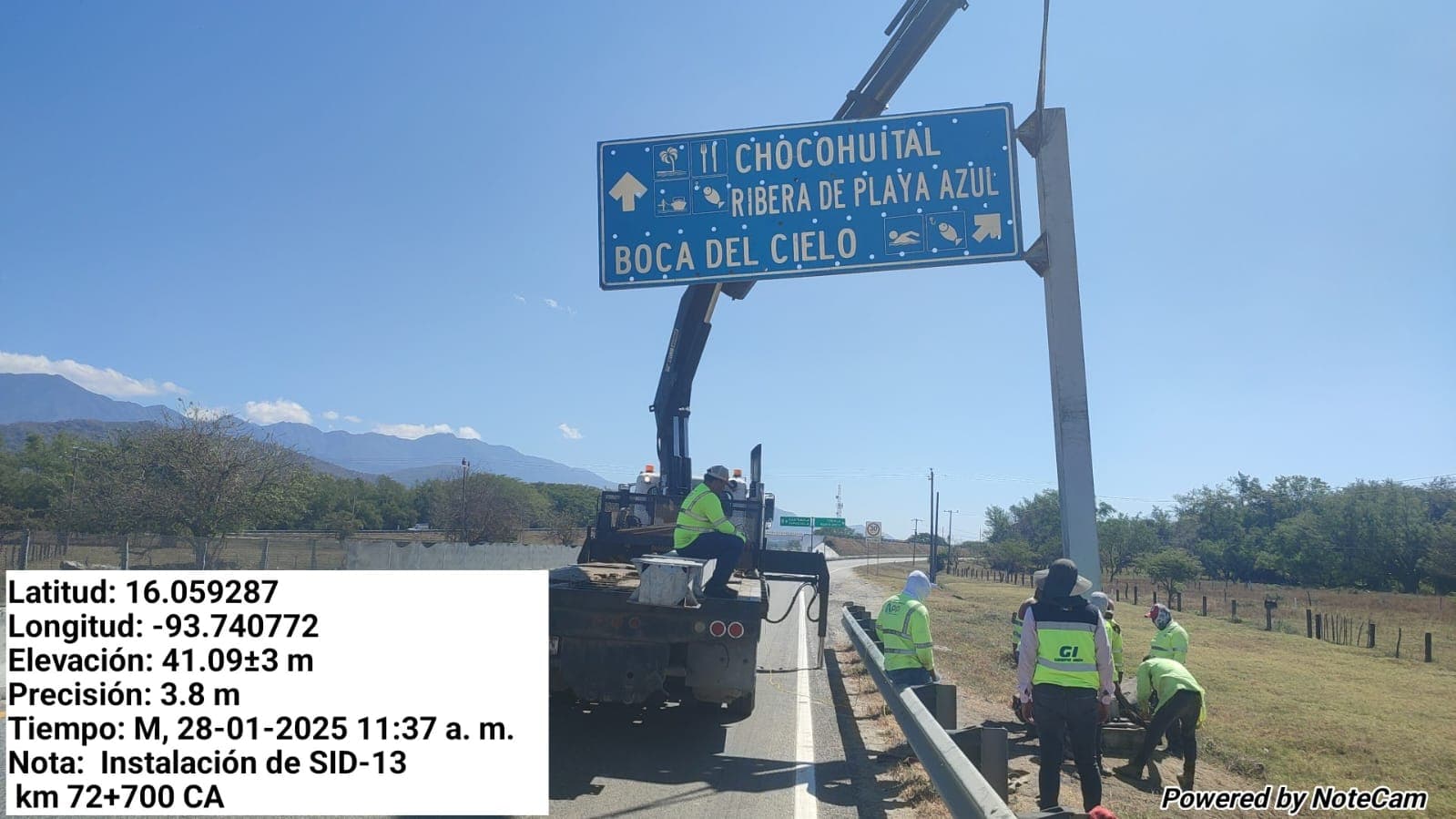 Instalación de delineadores