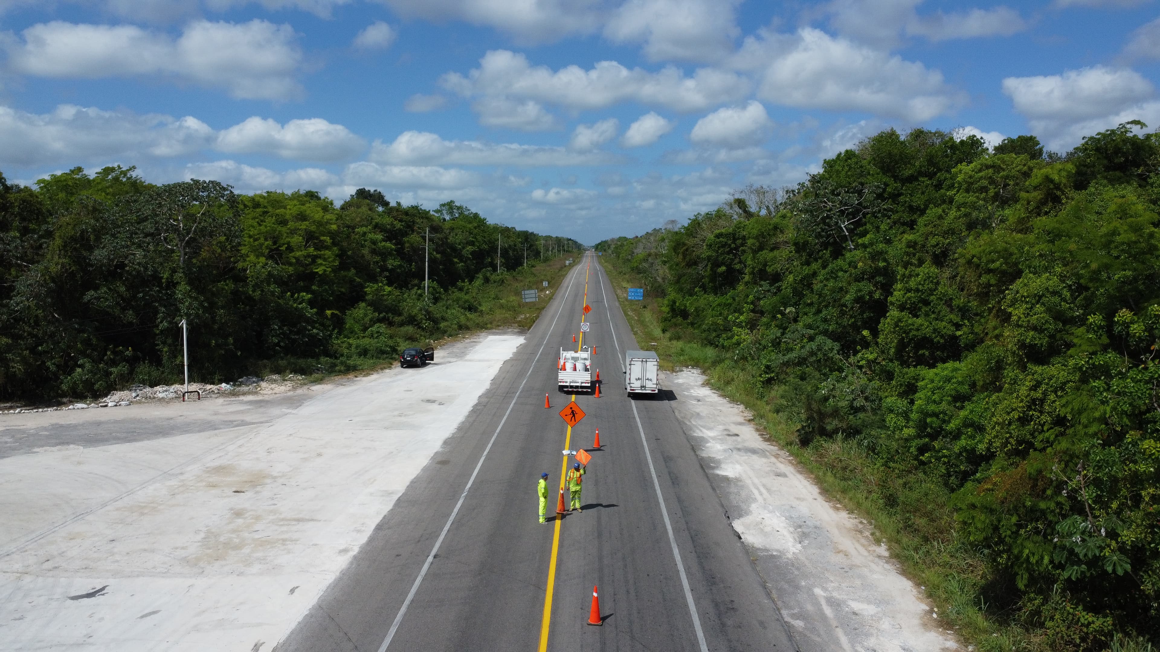 Trabajo de infraestructura y señalamiento realizado por FAMA